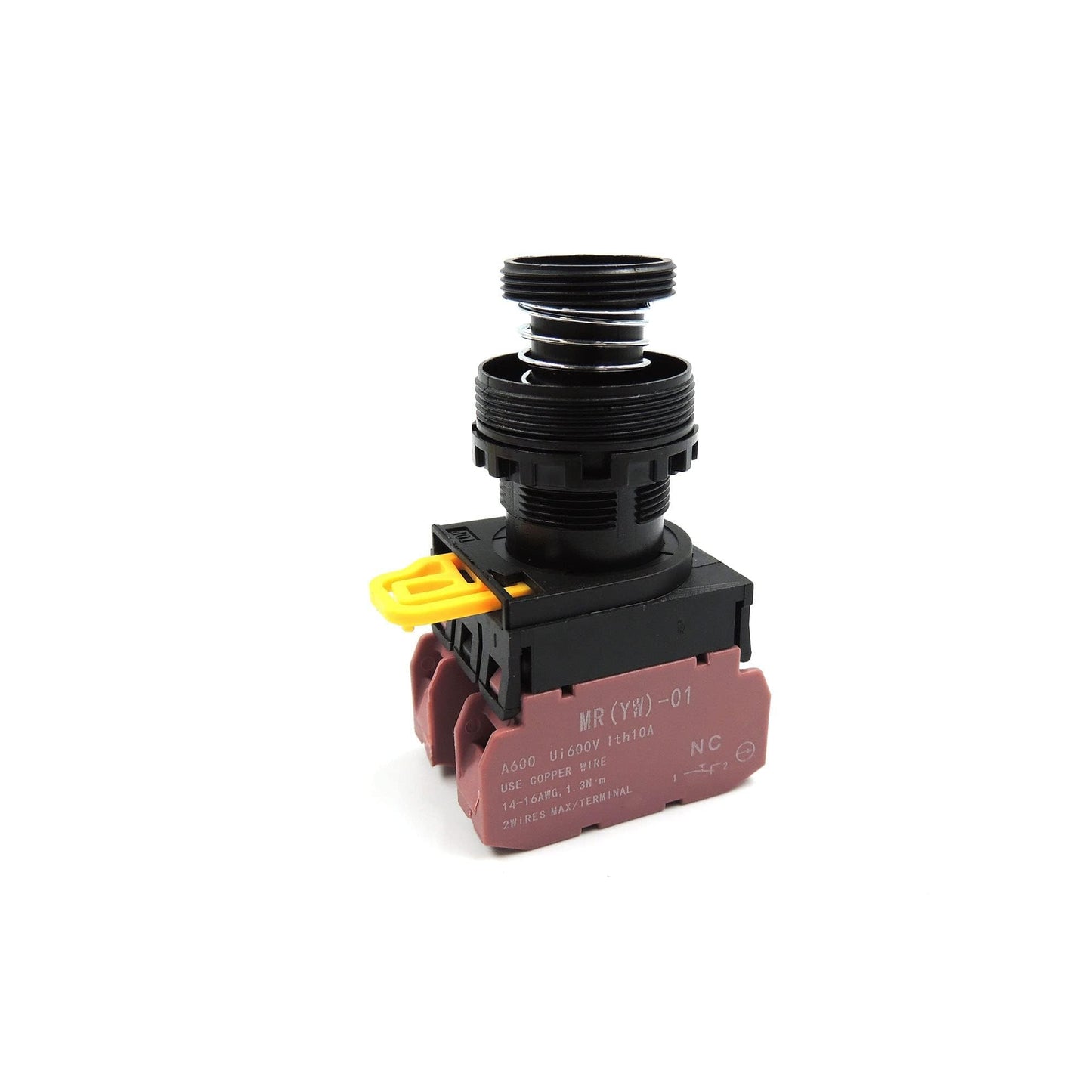 HiSport 22MM 1NC 1NO Emergency Stop Push Button Switch AC 660V 10A Red Mushroom Cap