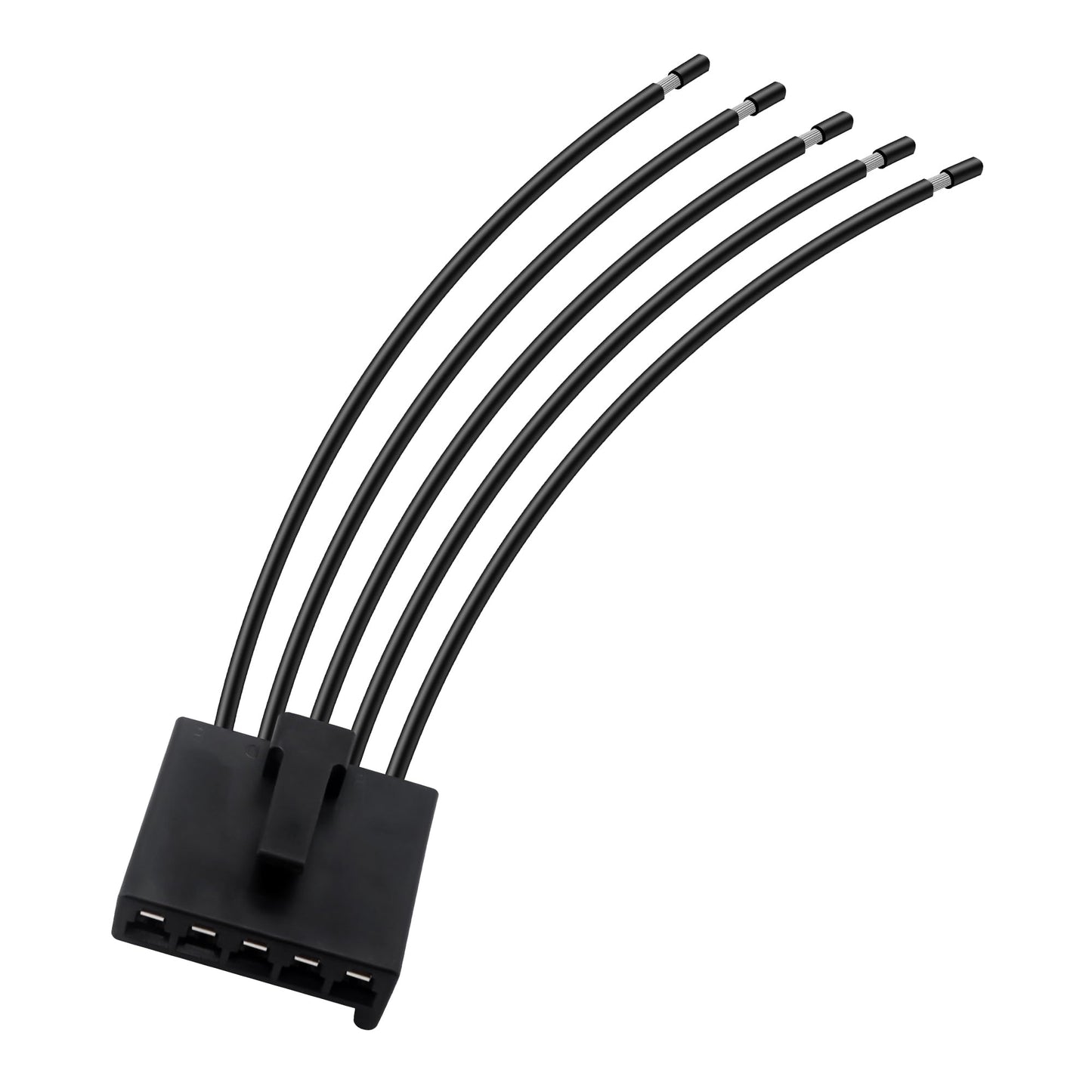 HiSport Blower Motor Resistor Connector 5-Wire Pigtail AC Fan Blower Wire Harness WPT1285, 645-512 Compatible with Ford Fusion 2010-2015, Lincoln MKZ 2010-2014, Mercury Milan 2010-2011