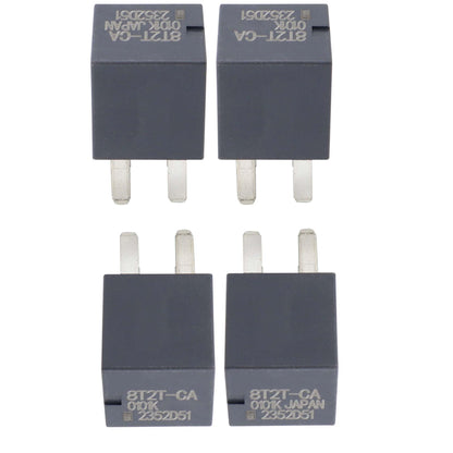 HiSport Relay T2T-CA 8T2T-0101K-CA 12VDC 20A 4PIN Automotive Plug-in Type Relay Compatible with Ford, Lincoln, 4PCS
