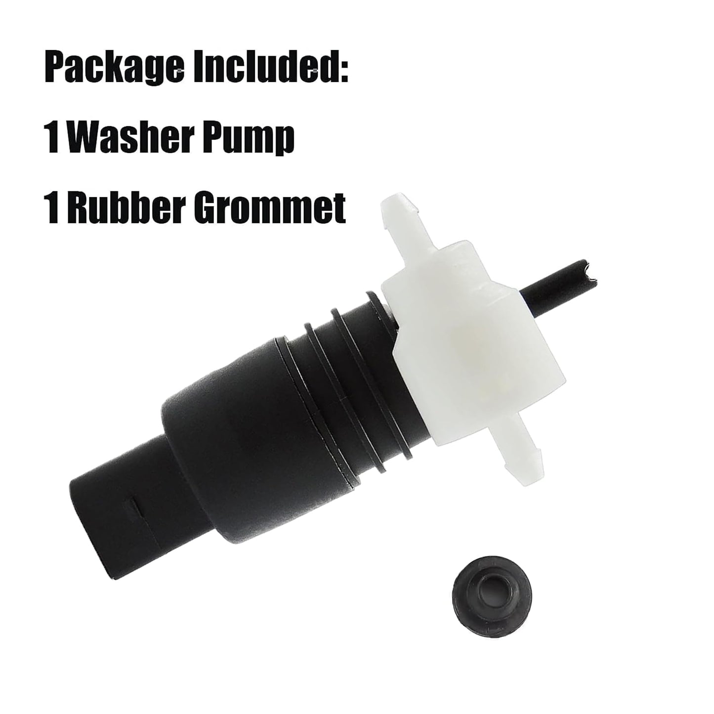 HiSport 11-613 Windshield Washer Pump - Wiper Washer Fluid Pump Compatible with Jeep Dodge Chrysler Volkswagen Audi BMW Chevrolet Ford 1998-2021