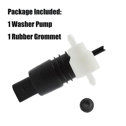 HiSport 11-613 Windshield Washer Pump - Wiper Washer Fluid Pump Compatible with Jeep Dodge Chrysler Volkswagen Audi BMW Chevrolet Ford 1998-2021