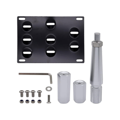 HiSport No Drill Front Bumper Tow Hook License Plate Mounting Bracket Adapter Kit Compatible with Infiniti G35 G37 Q60 2008-2015, Infiniti Q50 2014-up, Nissan GT-R 2007-2018 & Nissan 370Z 2013-2018