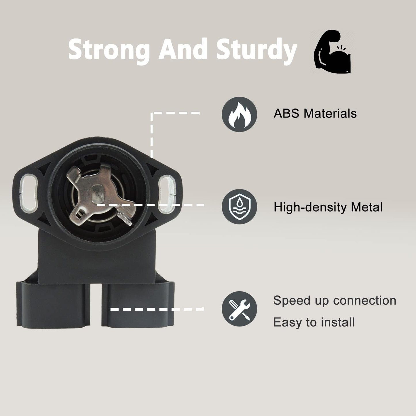 HiSport Throttle Position Sensor TPS Compatible with Infiniti QX4 1997-2000, Nissan Frontier 1999-2004, Pathfinder 1996-2000, Xterra 2000-2004 Replace 22620-4P210 22620-4P202 226204P210
