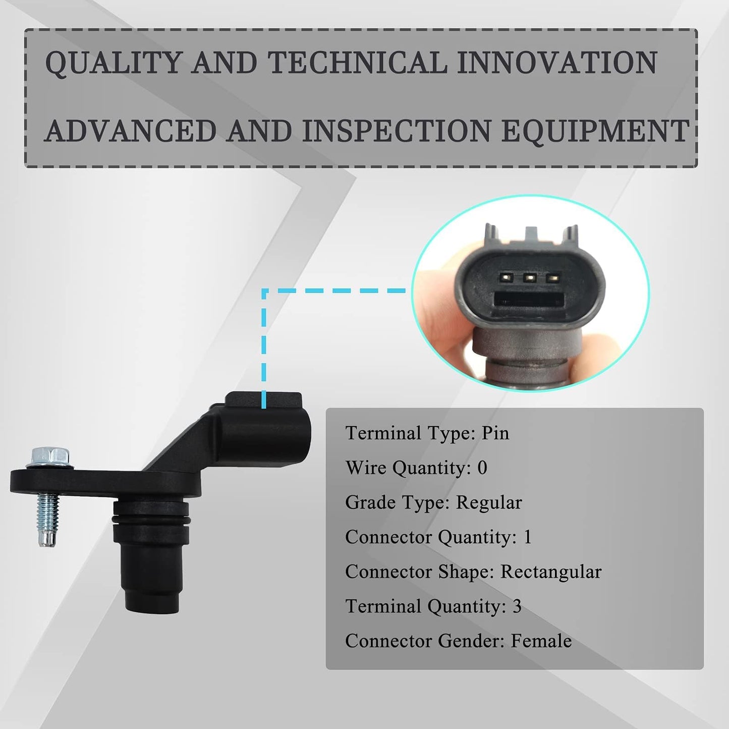 HiSport 12577245 Camshaft Position Sensor Compatible with Buick Lacrosse Regal, Chevrolet Chevy Equinox Impala Malibu Orlando Cobalt, Gmc Terrain, Pontiac G5 G6 Pursuit, Saab 9-5, Saturn Aura