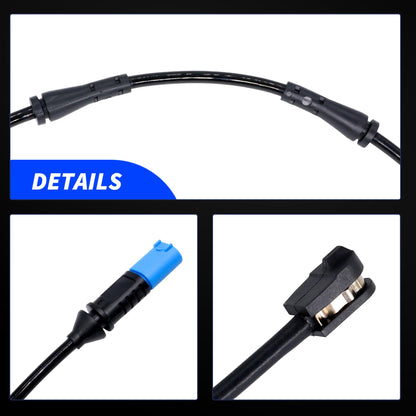 HiSport Rear Disc Brake Pad Wear Sensor - Compatible with BMW X5 2019-2021 X6 2020-2021 X7 2019-2021 - Replace 34356870352