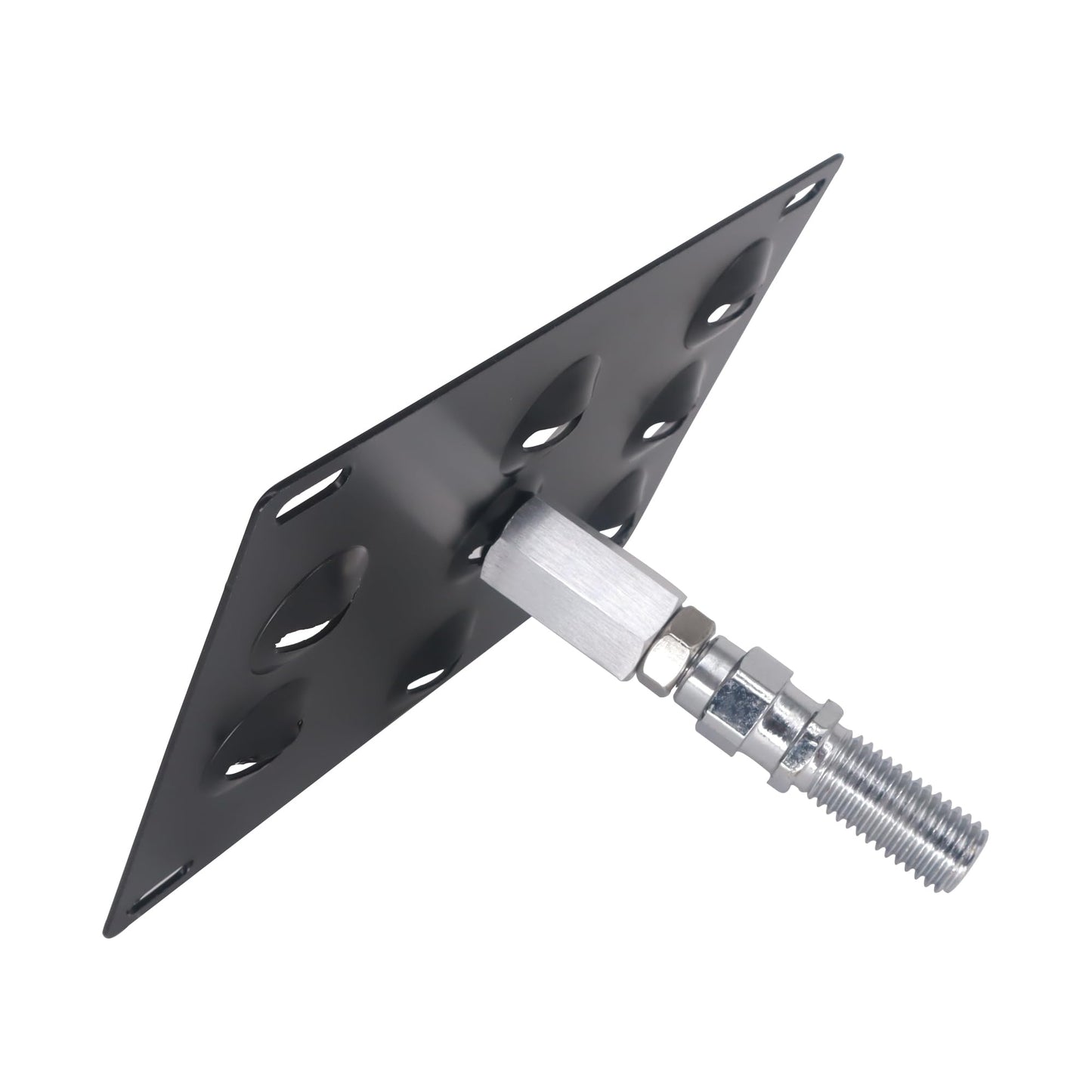 HiSport License Plate Holder Front Bumper Compatible with Mazda 3 6 CX-5 MX-5 Miata, No Drill Relocator Hole Adapter Support Holder