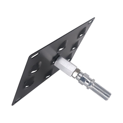 HiSport License Plate Holder Front Bumper Compatible with Mazda 3 6 CX-5 MX-5 Miata, No Drill Relocator Hole Adapter Support Holder