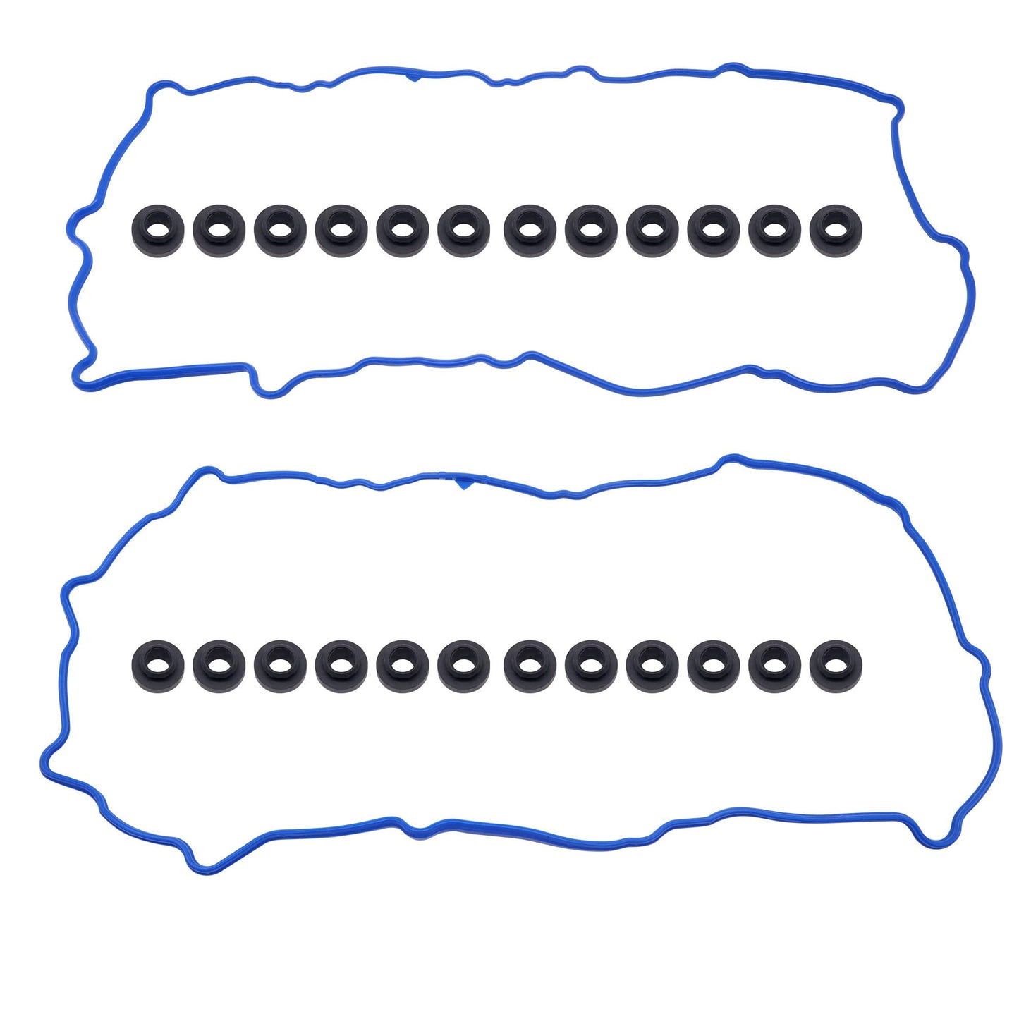 HiSport VS50521R Engine Valve Cover Gasket & Grommets Kit - Compatible with Dodge Dakota 2000-2003 Durango 2000-2003 Ram 1500 2002-2003 Compatible with Jeep Grand Cherokee 1999-2003