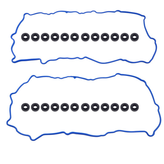 HiSport VS50521R Engine Valve Cover Gasket & Grommets Kit - Compatible with Dodge Dakota 2000-2003 Durango 2000-2003 Ram 1500 2002-2003 Compatible with Jeep Grand Cherokee 1999-2003