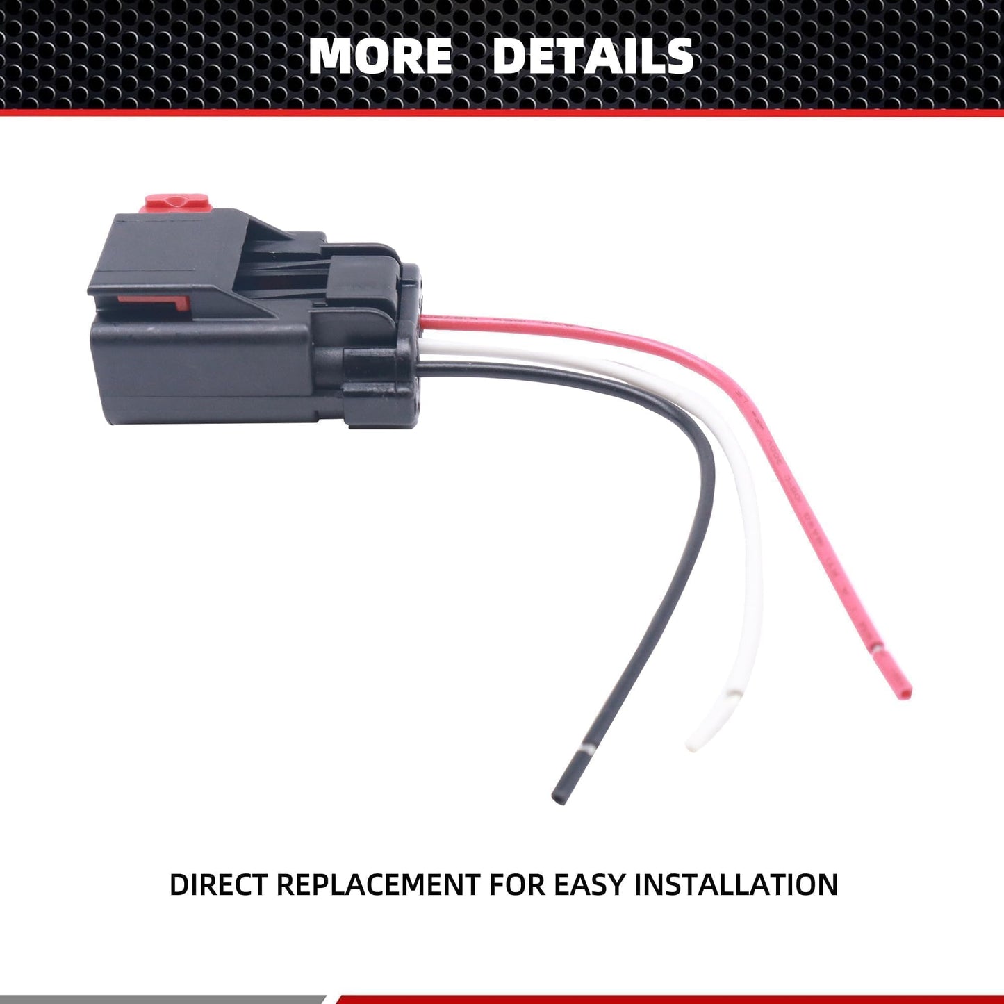 HiSport 4897087AA Camshaft Position Sensor Connector Compatible with Cadillac SRX STS XLR, Chrysler Cirrus, Dodge, Eagle, Jeep, Mazda, Mini Cooper, Mitsubishi, Plymouth Acclaim