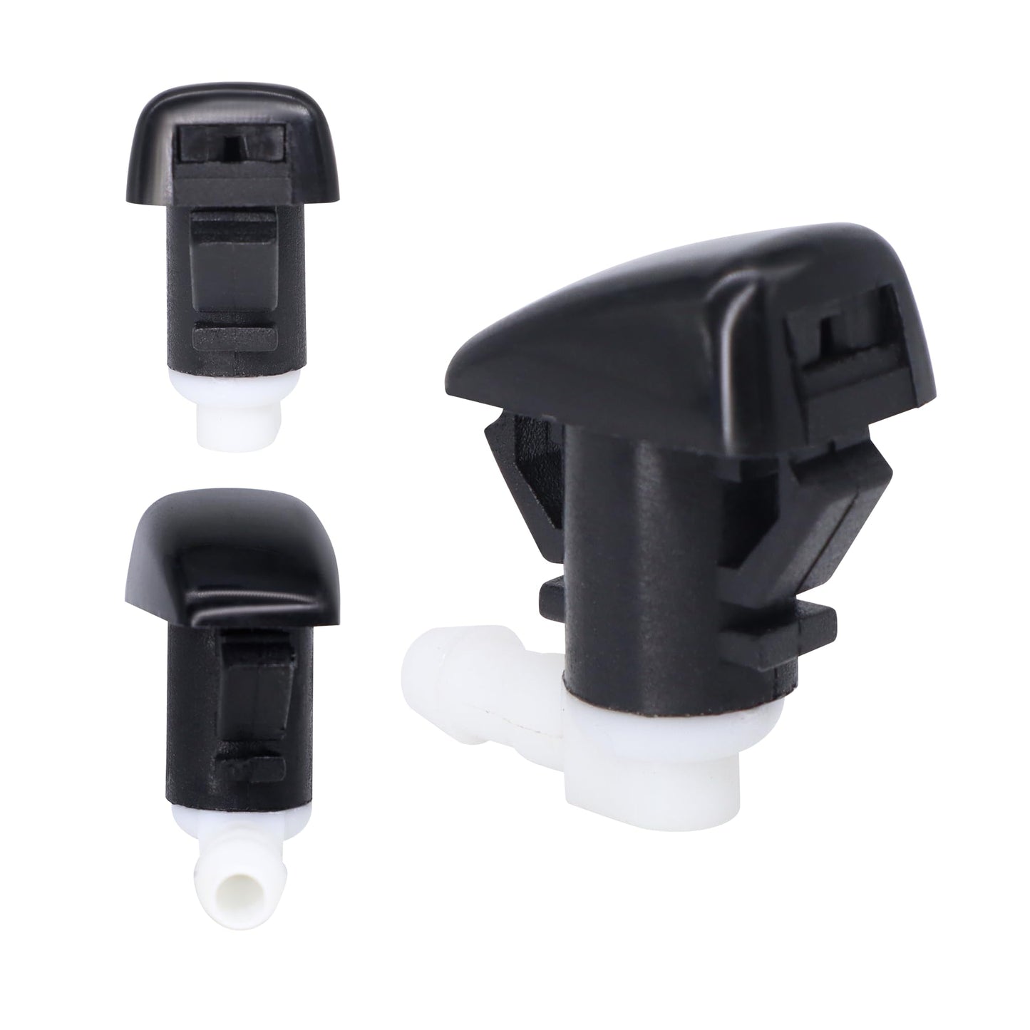 Hisoprt Front Windshield Washer Nozzle Kit Compatible with Dodge Durango 2011-2019 Replaces 68269108AA 5182367AA Wiper Fluid Washer Nozzle Spray Jet(pack of 2)