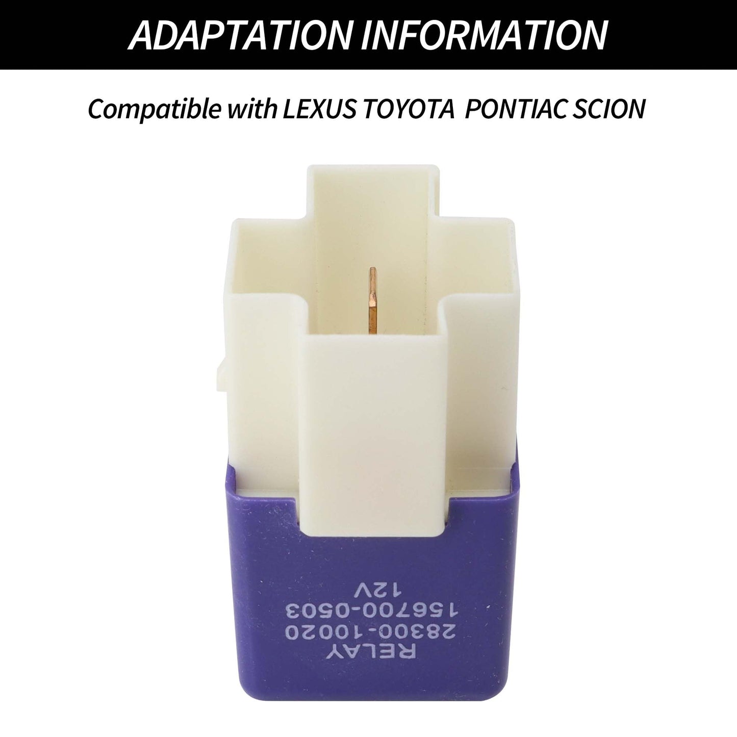 HiSport Relay 28300-10020 156700-0503 4 Pins Starter Relay Compatible with Toyota Camry Corolla Lexus