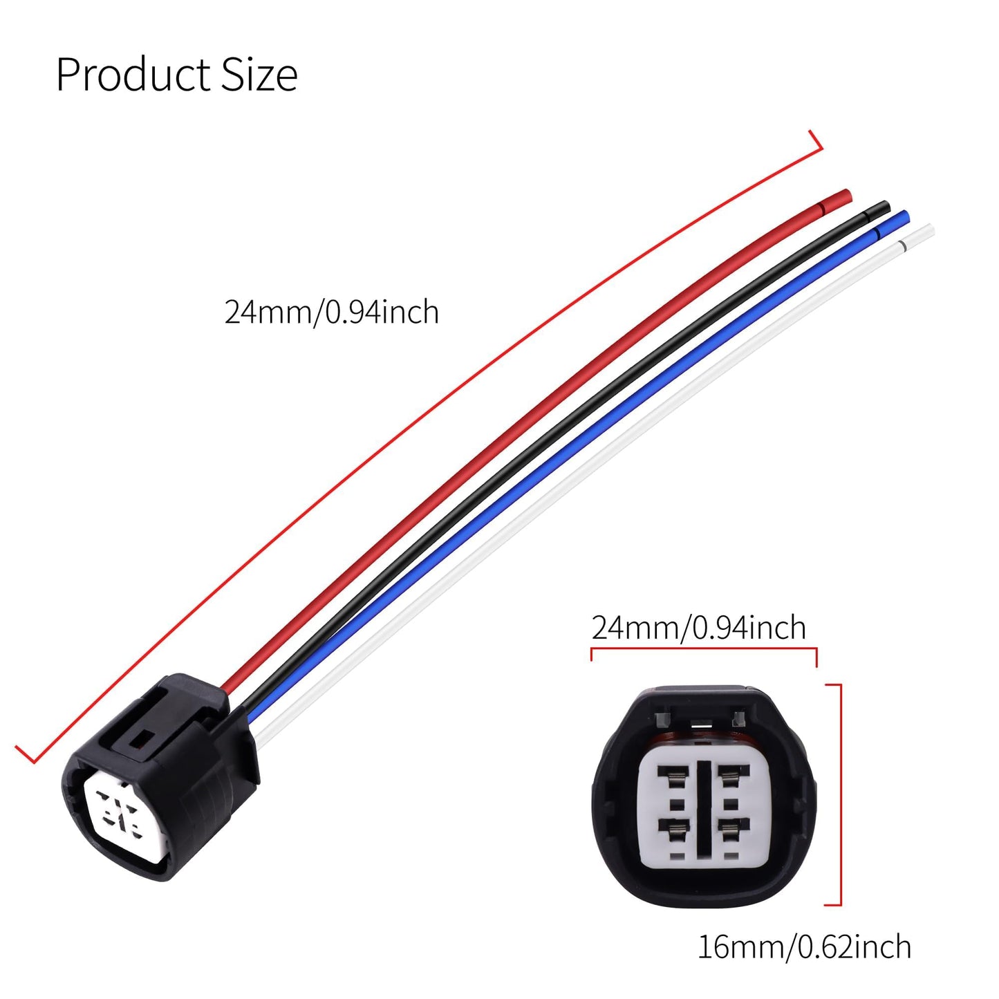 HiSport 27060-0P030 Alternator Regulator Connector Compatible with Toyota FJ Cruiser 2007-2009, Tacoma 2005 2006 2007 2008 2009 2010 2011 2012 2013 2014 2015, Tundra 2005-2010 Replace 210-0608