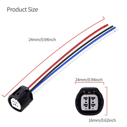 HiSport 27060-0P030 Alternator Regulator Connector Compatible with Toyota FJ Cruiser 2007-2009, Tacoma 2005 2006 2007 2008 2009 2010 2011 2012 2013 2014 2015, Tundra 2005-2010 Replace 210-0608