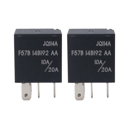 HiSport Relay F57B14B192AA RY612 19290 10A/20A 12VDC 5Pins Automotive A/C Clutch Relay Compatible with Ford, Toyota, Cadillac, 2PCS