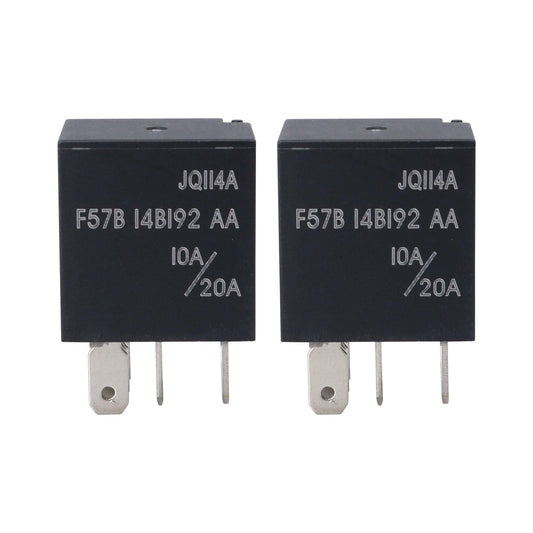HiSport Relay F57B14B192AA RY612 19290 10A/20A 12VDC 5Pins Automotive A/C Clutch Relay Compatible with Ford, Toyota, Cadillac, 2PCS