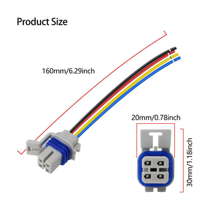 HiSport 15305960 Oxygen O2 Sensor Connector Compatible with Buick Allure Century Enclave Lacrosse Lucerne Rainier Regal Rendezvous Terraza, Cadillac Isuzu Oldsmobile Pontiac Saturn Chevrolet SAAB GMC