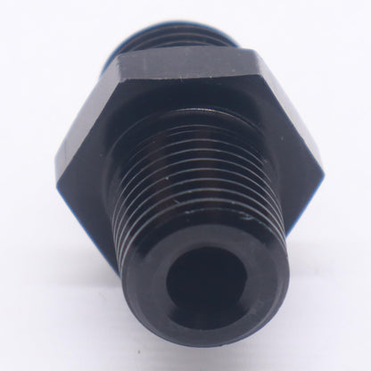 HiSport 6AN to 1/4 NPT Male Hose Fitting Adapter, Universal Aluminum Flare Male 6AN to 1/4'' NPT Union Fuel Oil Line Pipe Connector Black Anodized