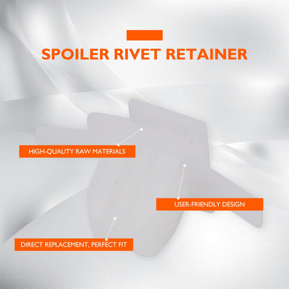 HiSport 30Pcs Molding White Nylon Clip Fender Retainer - Compatible with Honda CR-V Element Replaces 91513-SMG-E11