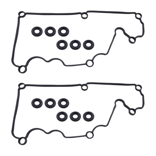 HiSport Valve Cover Gasket Set - Compatible with Ford 2005 2006 2007 2008 2009 2010 Mustang 4.0L - Replace VS50646R