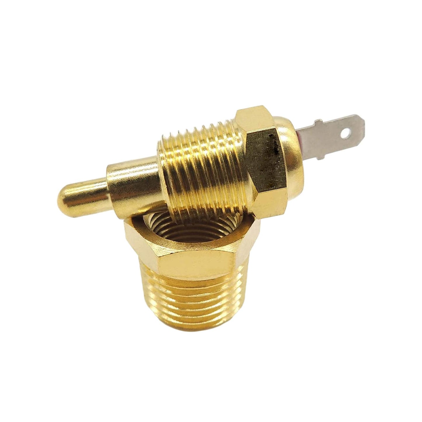 Hisport Electric Engine Cooling Fan Thermostat Temperature Sensor Switch with 3/8" Pipe Thread, 185 to 170 Degree Electric Engine Cooling Fan Thermost.