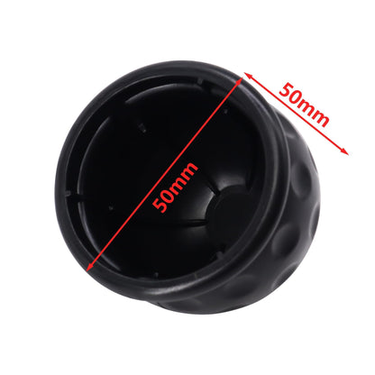 HiSport 2pcs Trailer Hitch Ball Cover,2 Inch Black Traction Ball Protector, Universal Dustproof and Waterproof 50mm Towing Ball Protective Cap Compatible with Trailers, RVS Trucks, Boats