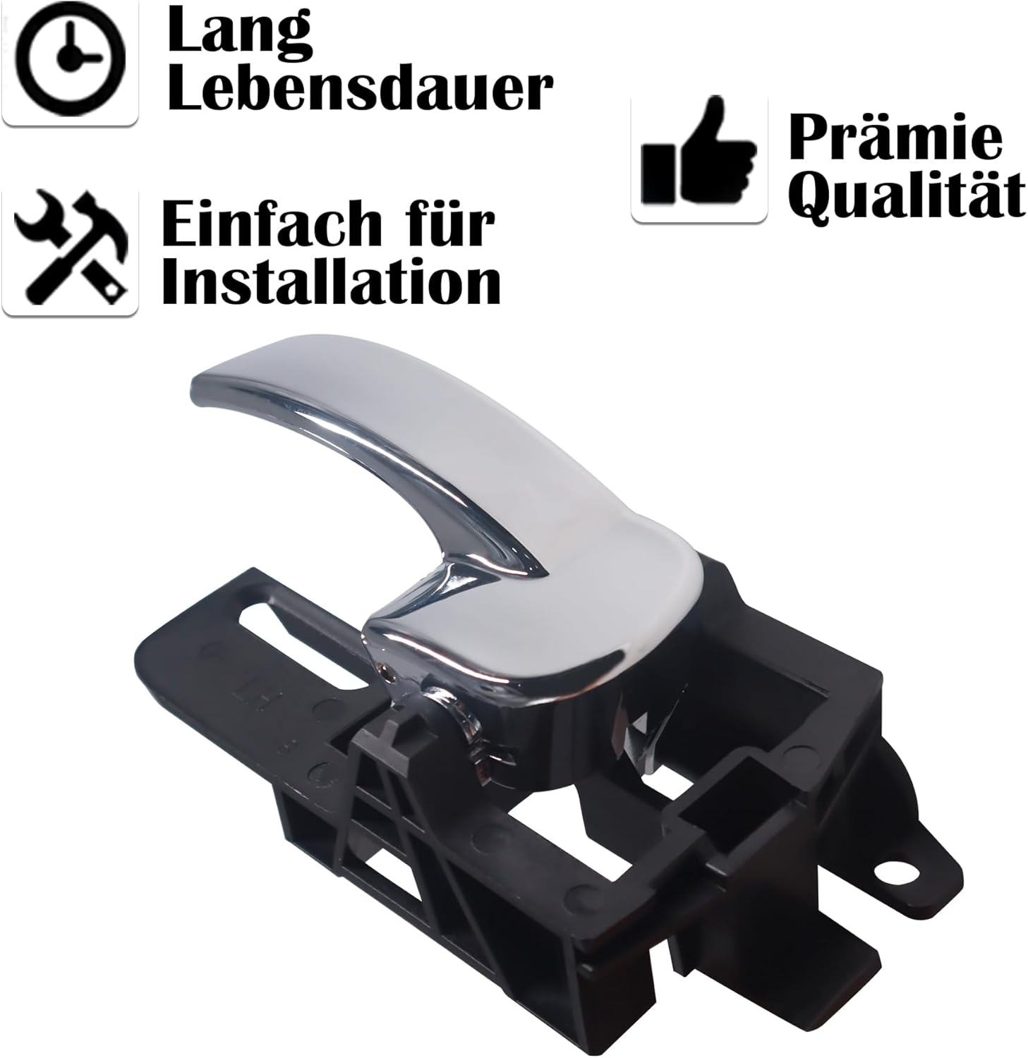 HISports Innen Autotürgriff Links 80671JD00E-Kompatibel mit Nissan Qashqai 2007-2013 Türgriff