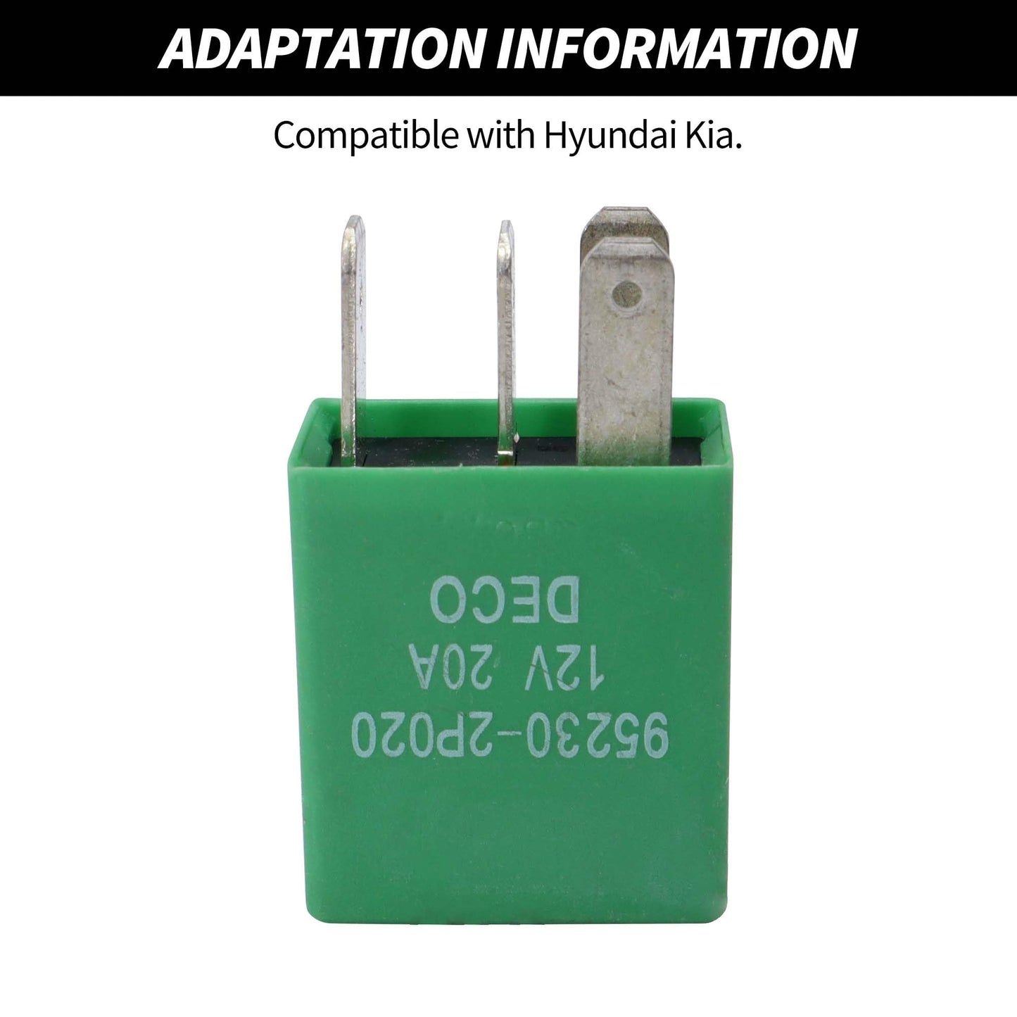 HiSport Relay 95230-2P020 4 Pins 12V 20A Multi-Purpose Power Relay Compatible with Hyundai Azera, Elantra, Sonata ; Compatible with KIA Cadenza, Forte, K900, Optima, Sorento