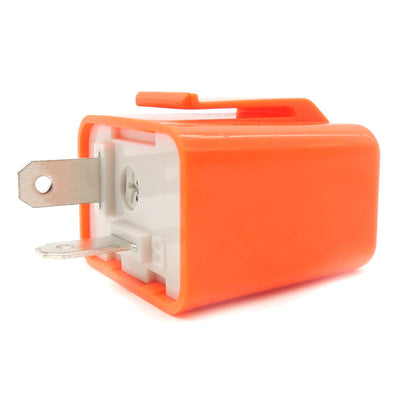HiSport 12V 2 PIN Adjustable Electronic Flasher Relay Compatible with Honda Grom 125£¬ Kawasaki ZX6R£¬250R, Ninja 300£¬ Z300£¬Fix for LED Turn Signal Light Bulbs