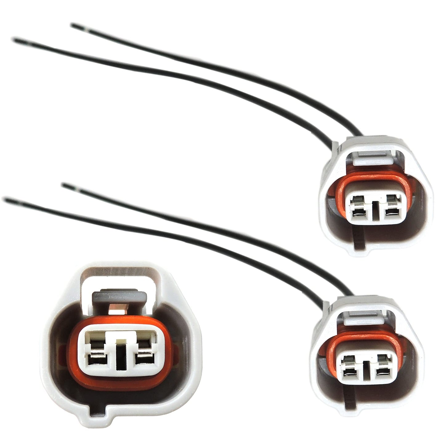 HiSport 645-673 Vapor Canister Purge Valve Connector Wiring Harnesses 88974056 Side Marker Pigtail Connector Harness Replacement for Toyota Lexus Camry Prius rav4 2pcs