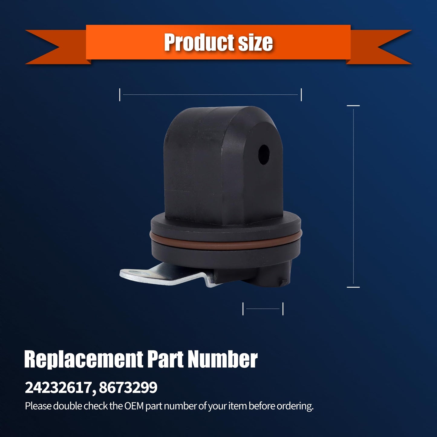 HiSport VSS Output Speed Sensor 24232617 - Compatible with Nissan Cube 2009-2014 NV200 2013-2016 Sentra Versa 2007-2012 - Replace 8673299