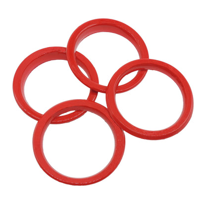 HiSport A/C Vent Ring Inner Trim Decoration Covers Compatible with 2018-2023 Jeep Wrangler JL JLU & Gladiator JT 4PCS Red