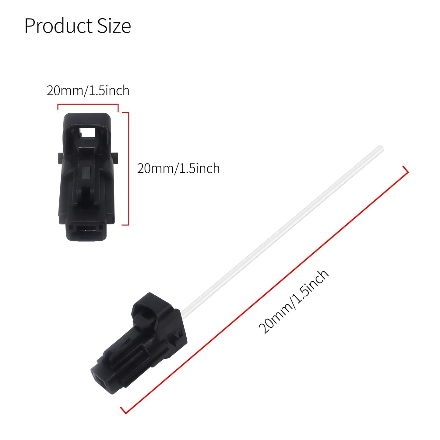 HiSport Starter Motor Solenoid Connector Compatible with Hyundai Accent Azera Elantra Entourage Equus Kona Santa Fe Sonata Tiburon Tucson Veloster Veracruz