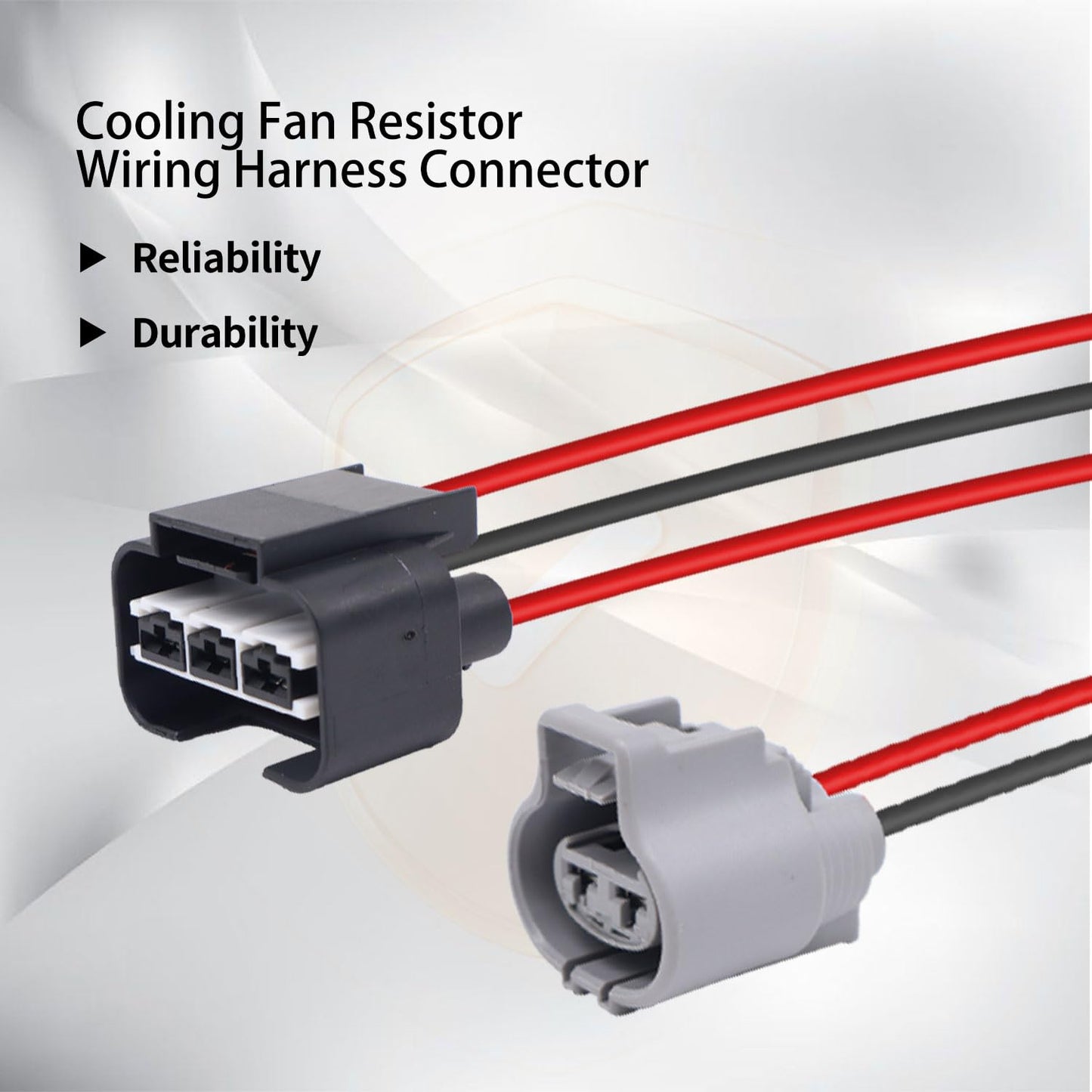 HiSport Cooling Fan Resistor Wiring Harness Connector 25385-07550 - Compatible with Hyundai Sonata Elantra GT Elantra Coupe Compatible with Kia Optima Soul Forte Koup Forte5 2011-2017