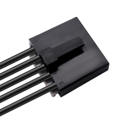 HiSport WPT1285, 645-512 Blower Motor Resistor Connector Wire Harness Pigtail AC Fan Blower 5 Wire Assembly Compatible with Ford Fusion 2010-2015, Lincoln MKZ Mercury Milan