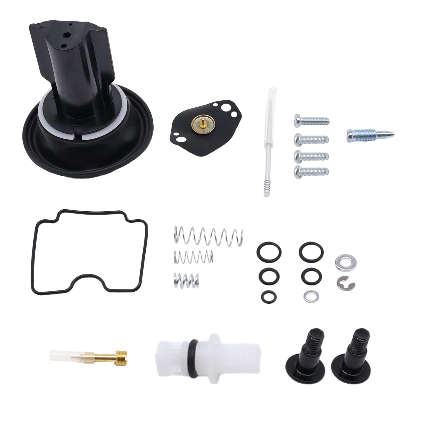 HiSport Carburetor Rebuild Kit - Compatible with Yamaha Big Bear 400 Bruin 350 Grizzly 350 400 450 Kodiak 400 450 Wolverine 350 450