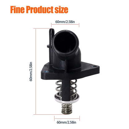 Hisport Engine Coolant Thermostat Housing Assembly - Compatible with Cadillac Escalade Chevy GMC Cadillac Vehicles - Silverado 1500, Suburban Tahoe Sierra 1500 Yukon XL Water Outlet Replace 12674639