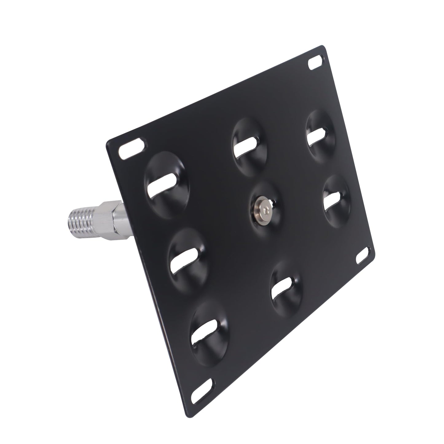 HiSport License Plate Holder Front Bumper Compatible with BMW F30 Sedan/F31 Wagon 3 Series F32 F33 F36 4 Series F10 F11 G30 G31 5 Series E84 X1, No Drill Relocator Hole Adapter Support Holder