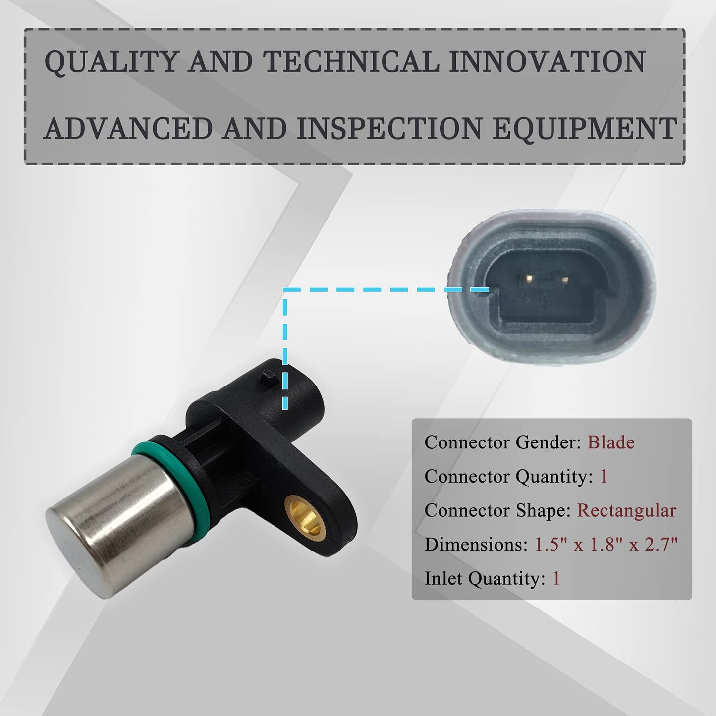 HiSport 12567712 Engine Crankshaft Position Sensor - CPS Compatible with Oldsmobile Chevy Buick GMC Pontiac Isuzu Saab Saturn 2.2L 2.3L 2.4L 2.5L 3.5L 3.9L 4.2L Vehicles (1987-2007)