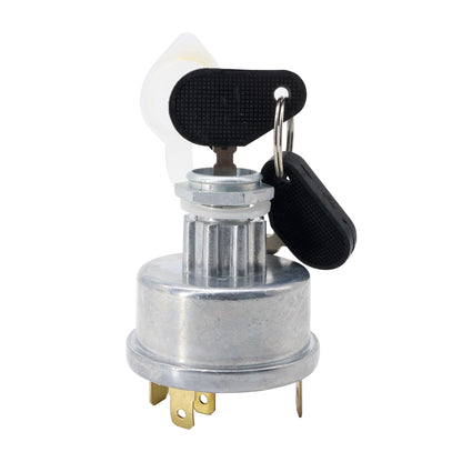 HiSport Ignition Switch W/2 Keys Compatible with Massey Ferguson Tractor 230 231 240 250 253 261 263 JCB 35670 Lucas David Brown 1190 1194 1210 Case 238 248 Starter Part with Cap Replace 3107556R92
