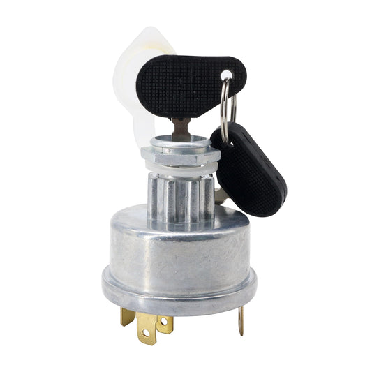 HiSport Ignition Switch W/2 Keys Compatible with Massey Ferguson Tractor 230 231 240 250 253 261 263 JCB 35670 Lucas David Brown 1190 1194 1210 Case 238 248 Starter Part with Cap Replace 3107556R92
