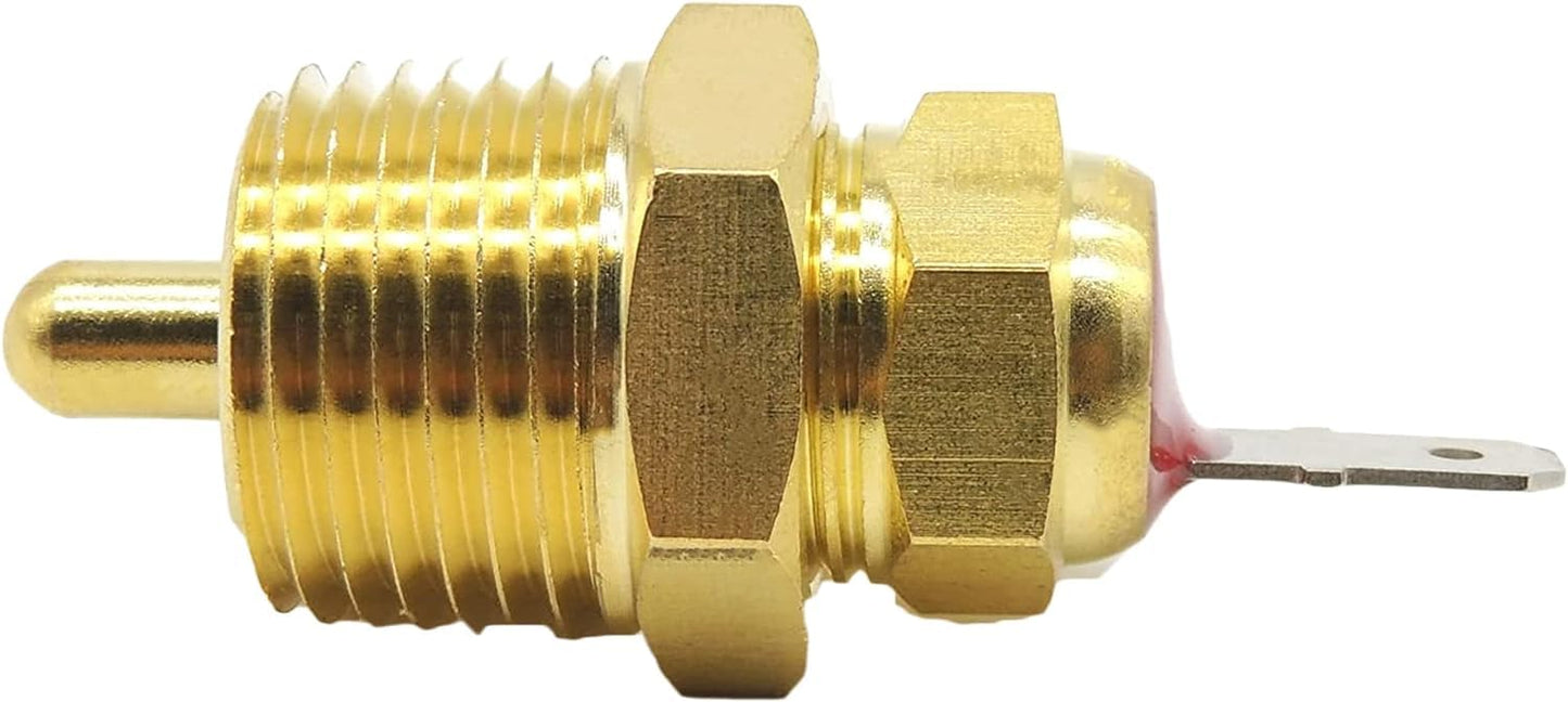 Hisport Electric Engine Cooling Fan Thermostat Temperature Sensor Switch with 3/8" Pipe Thread, 185 to 170 Degree Electric Engine Cooling Fan Thermost.