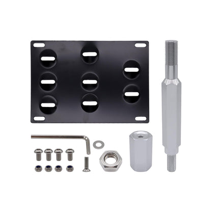 HiSport No Drill Front Bumper Tow Hook License Plate Mounting Bracket Adapter Kit Compatible with Scion FRS 2013-2017 , Subaru BRZ 2013-2021 & WRX 2015-2021 , Toyota Prius 2010-2015 & 2017-2021