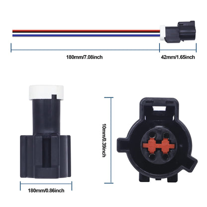 HiSport 4 Wire Connector for Fuel Pump O2 Sensor 645-708 Replacement for Lincoln Mazda Mercury S-627
