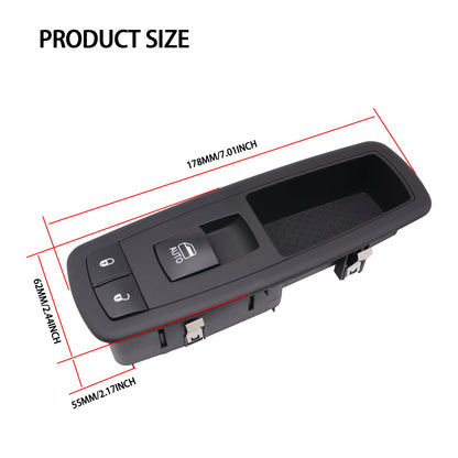 HiSport 68110865AA Power Window Switch Front Right Passenger Side 6 PINS - Compatible with Ram 1500 Classic 2500 3500 C/V Dodge Grand Caravan Chrysler Town & Country 2013-2020