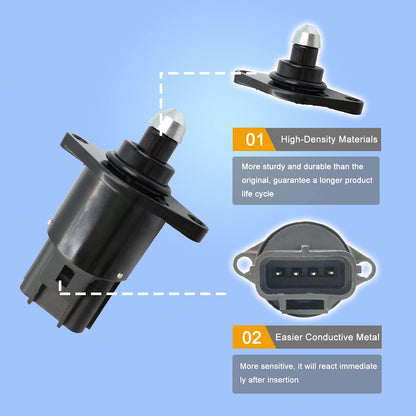 4874373AB Idle Air Control Valve (Iac Valve) Compatible with Jeep Wrangler 2.5L 4.0L 1998-2004 Replace AC176, 2H1094, 4874373, 04874373, 4874373AB, 53030821