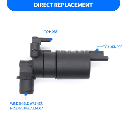 HiSport 28920-7S200 Windshield Washer Pump - Compatible with INFINITI Q50 2014-2022 Q60 2017-2022 Nissan Frontier 2009-2021 TITAN 2004-2015