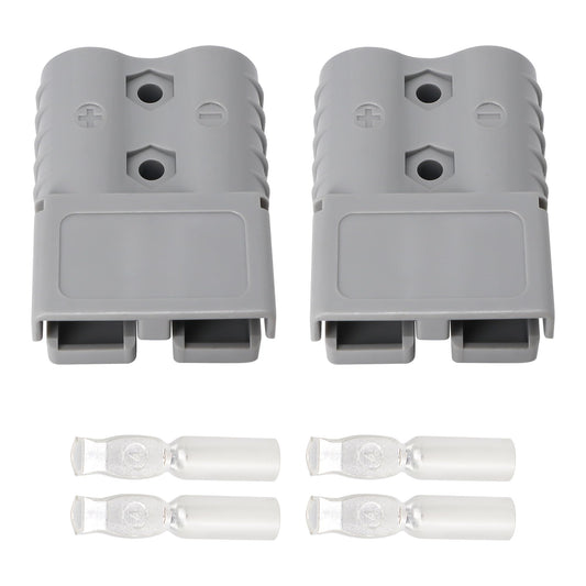 HiSport 120A Battery Quick Connect 120Amp 600V Compatible with Anderson Connector Plug, Battery Quick Disconnect Kit, Winch Quick Connect Wiring 2PCS