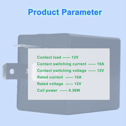 Led Flasher Relay (CF14) Electronic Turn Signal Flashers for Led Lights Hyper Blink Flash No Flash Problem - HiSport