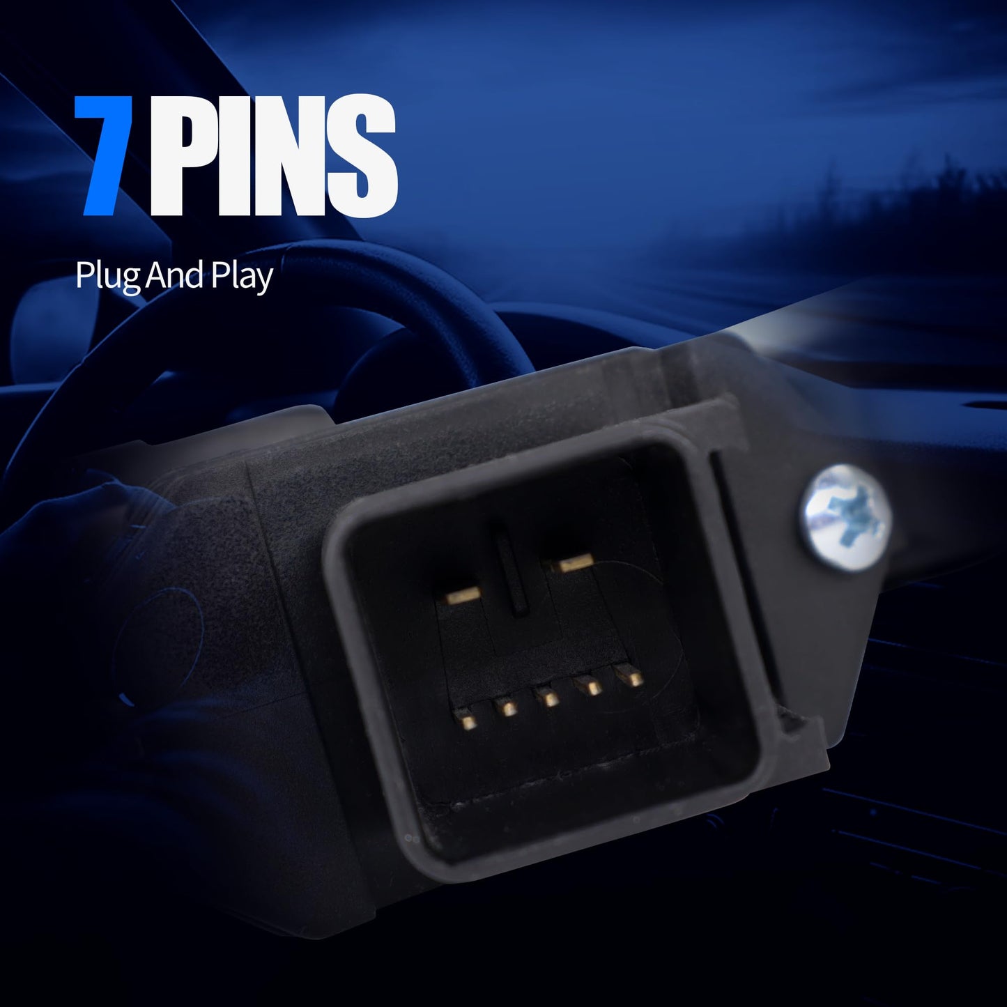 HiSport 22921493 Front Left Power Window Lift Motor Compatible with Cadillac Escalade 2015-2020,Escalade ESV 2015-2020,Compatible with Chevrolet Tahoe Silverado 1500 2500 3500 & GMC Sierra Yukon